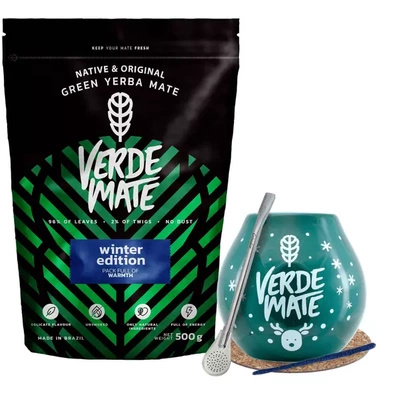 Erva Mate Verde Mate conjunto de inverno de inicial 500g
