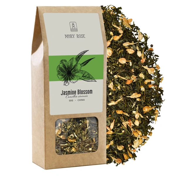Conjunto-presente de chás de folhas Mary Rose: sabores variados 6x50g