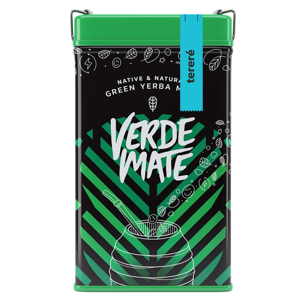Yerbera – Lata metálica + Verde Mate Green Tereré 0,5 kg