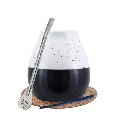 Yerba Mate Starter KIT LARGE CALABACH bombilla