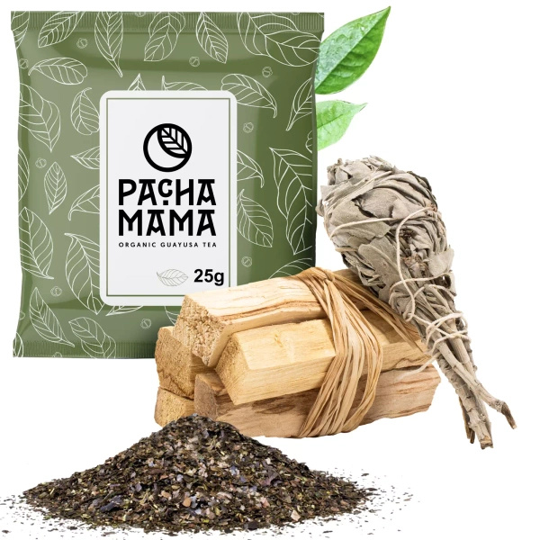 Conjunto de incensos de Palo Santo + Feixe de Sálvia + Guayusa