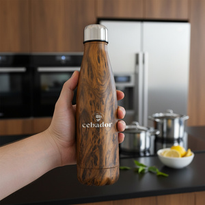 Garrafa térmica Cebador 500 ml – cor de madeira