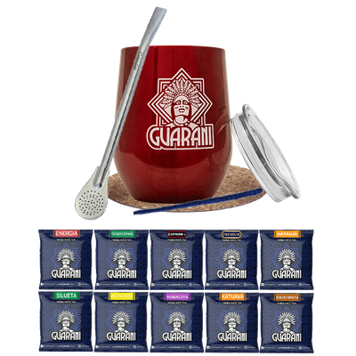 Conjunto inicial de 10 x 50 g de mistura de erva-mate