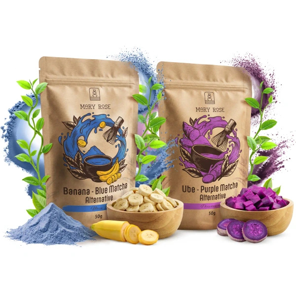 Conjunto de matchas coloridos: Purple Matcha + Blue Matcha