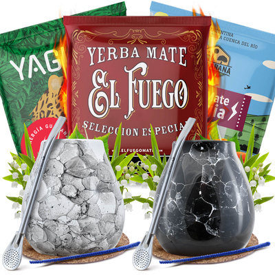 Conjunto PARA DOIS de Erva Mate Energia Calabaza Bombilla