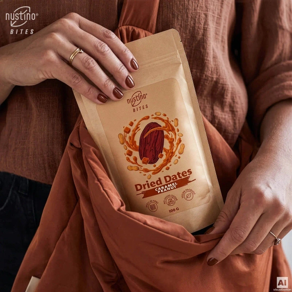 Nustino Bites – Tâmaras Secas – Caramel Peanut 100 g
