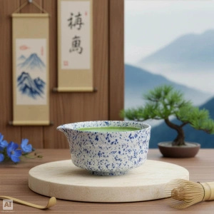 Conjunto de presente: matcha japonês premium + matchawan + acessórios de bambu