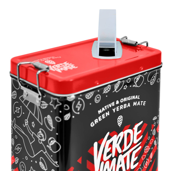 Yerbera – Lata metálica + Verde Mate Green Energia Guarana 0,5 kg