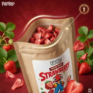 FiloLilo – Morangos liofilizados (fatias) 100 g