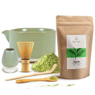 Conjunto de preparação de chá Matcha