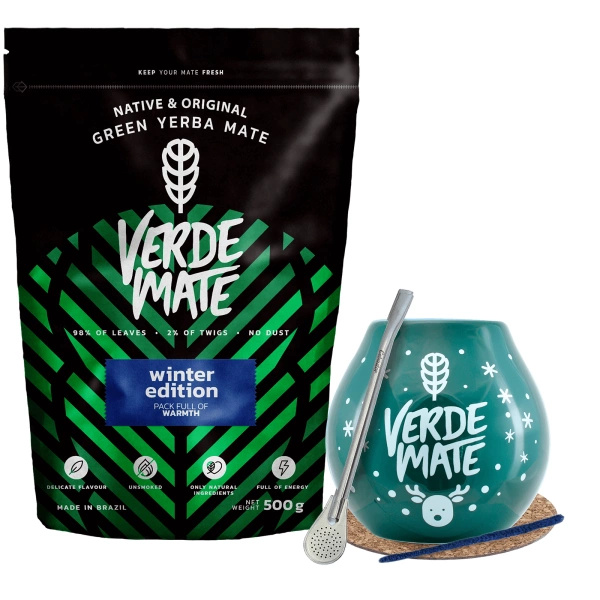 Erva Mate Verde Mate conjunto de inverno de inicial 500g