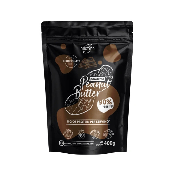 Conjunto de manteiga de amendoim em pó Nustino: Classic + Chocolate 2x400g