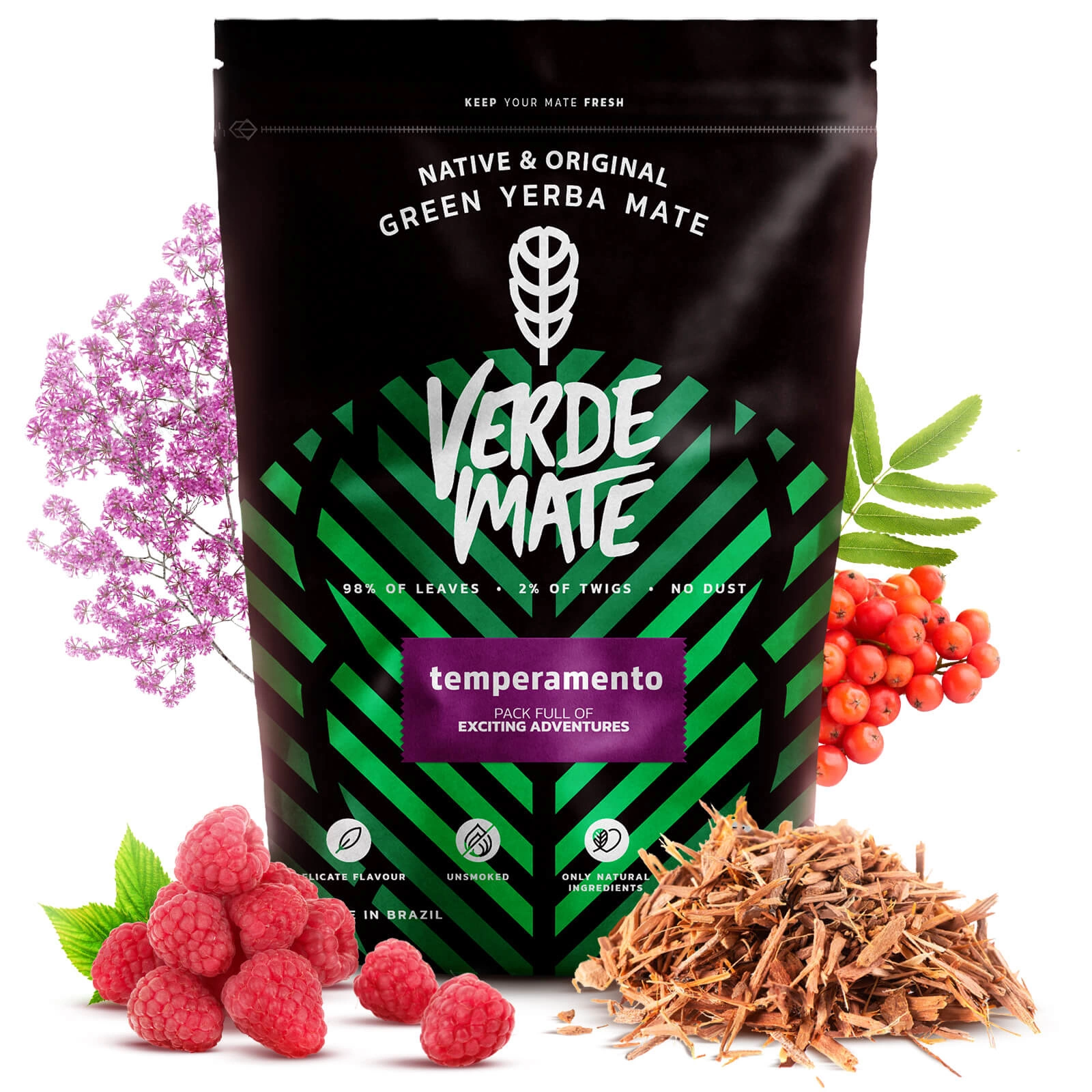 Verde Mate Green Temperamento - packaging