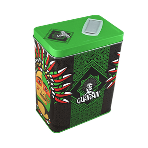 Yerbera – Lata metálica + Guarani Naranja 0,5 kg