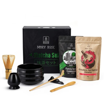 Conjunto Presente: matcha japonês cerimonial + alternativa colorida ao matcha