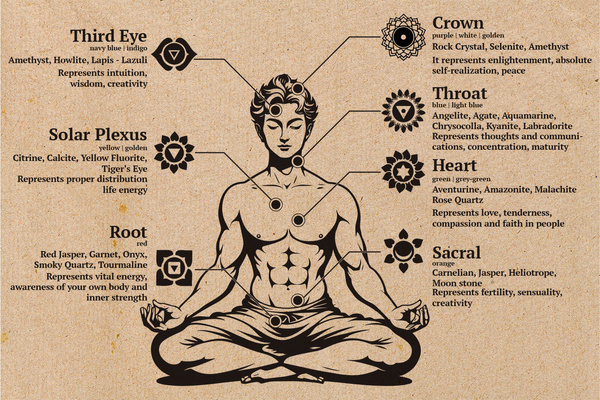 Rótulo de papel Buda pedras TTL 100mm x 150mm