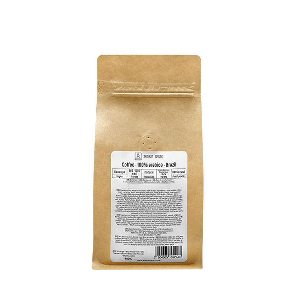Mary Rose - café em grão inteiro Brazil Guaxupe premium 400g