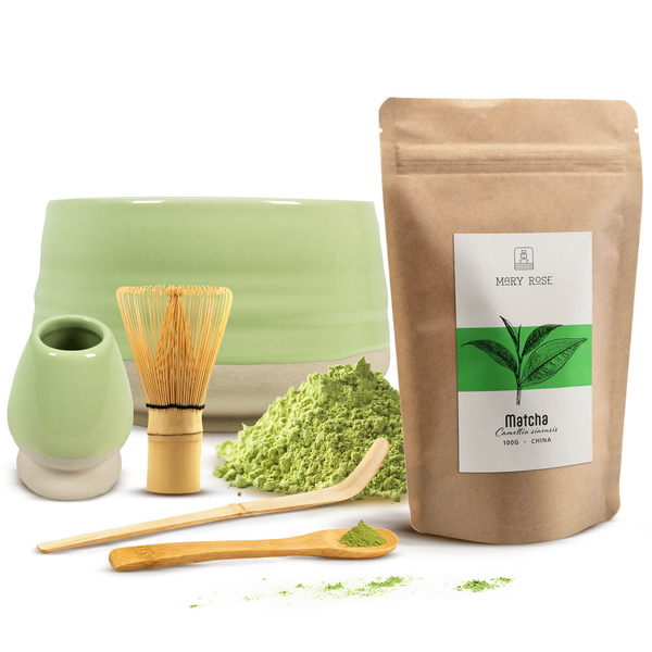 Conjunto de preparação de chá Matcha