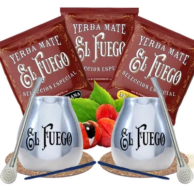 Yerba Mate Set for couples El Fuego THE BEST