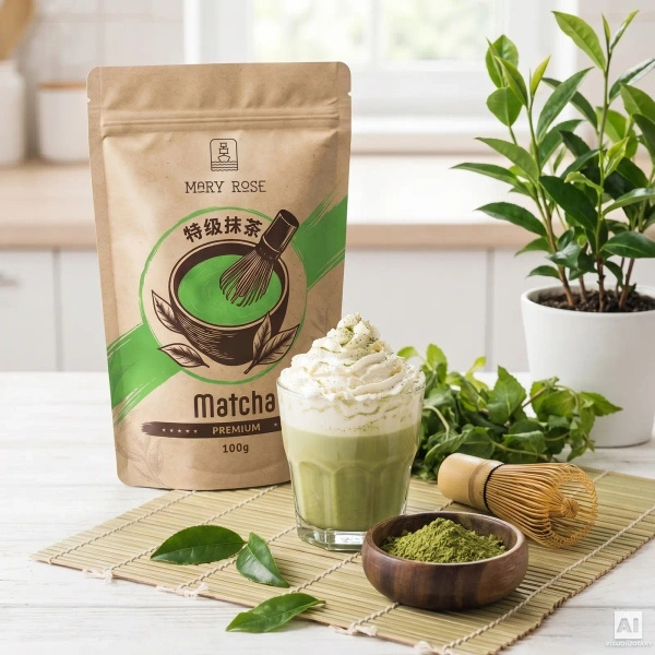 Mary Rose – Chá verde Matcha chinês Premium 100 g