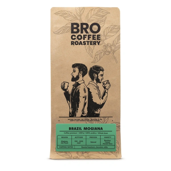 Bro Coffee Roastery – Café em grão inteiro Brazil Mogiana Premium 1 kg