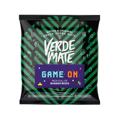Verde Mate Green Game On 50 g – yerba erva para gamers com sabor de bebida energética
