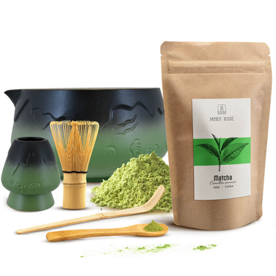 Conjunto de preparação de chá Matcha