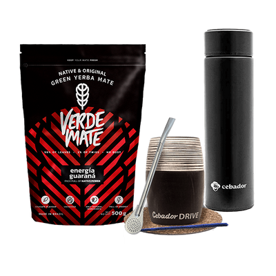 Set Yerba Verde Mate 500g 0,5kg Gourd Drive