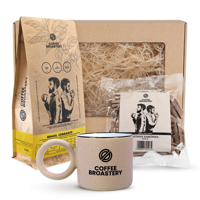 Conjunto presente Bro Coffee Roastery: café Brazil Cerrado + caramelos de leite com sabor a café + caneca