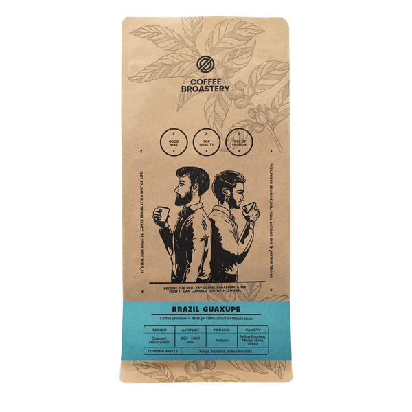 Bro Coffee Roastery - Café em grão inteiro Brazil Guaxupe Premium 400g