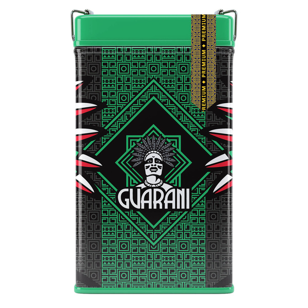 Yerbera – Lata metálica + Guarani Premium 0,5 kg