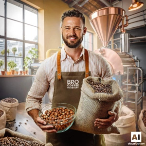 Bro Coffee Roastery – Café em grão inteiro Brazil Samba Premium 1kg
