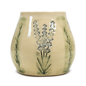 Calabaza de cerâmica Flora Green 300 ml – Série Crater