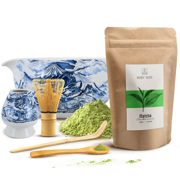 Conjunto de preparação de chá Matcha