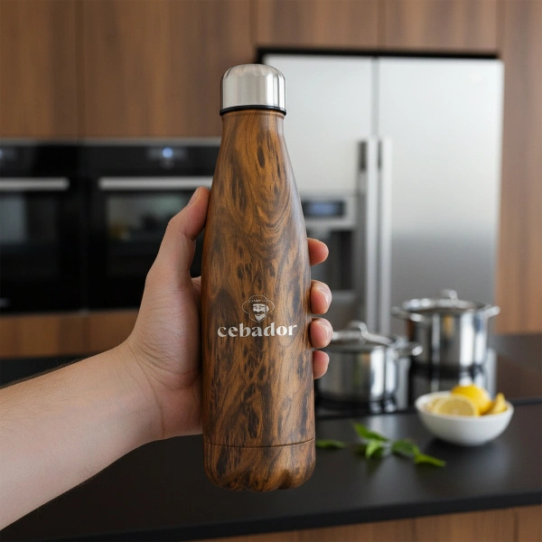 Conjunto de acessórios para erva mate: Cuia + Garrafa Térmica + Bombilla