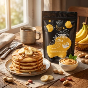 Conjunto de manteiga de amendoim em pó Nustino: Classic + Banana 2x400g