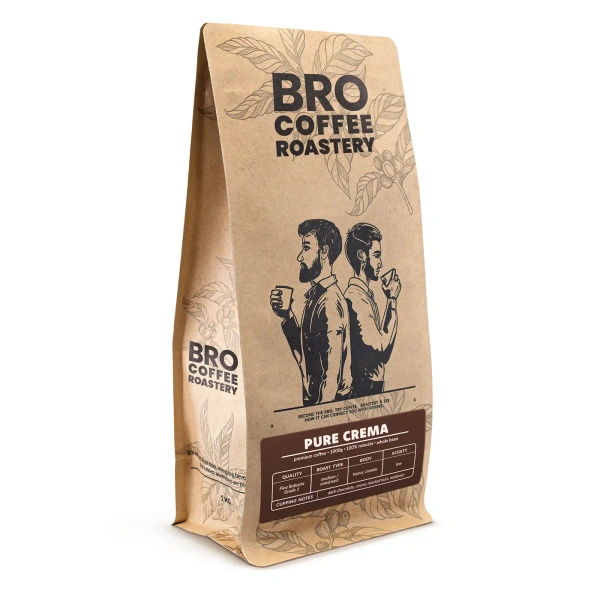 Bro Coffee Roastery – Café em grão inteiro Pure Crema 1 kg