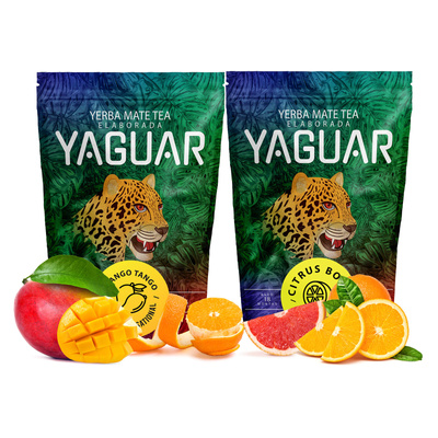 Yerba Mate Yaguar fruity Citrus Mango 2x500g 1kg
