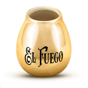 Conjuto de Erva Mate: El Fuego Elaborada 1kg + Calabaza + Bombilla