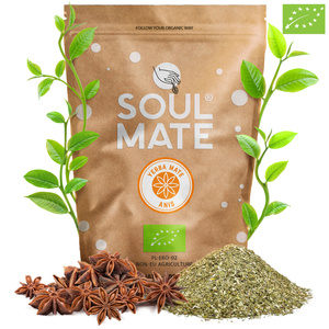 Conjuto de Erva Mate Soul Mate Organica 2x500g 1kg Calabaza + Bombilla