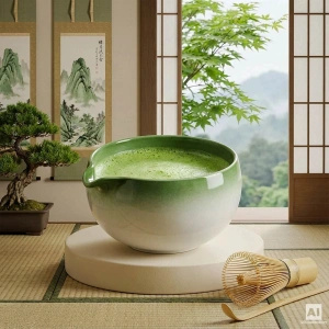 Conjunto-presente: matcha premium + matchawan + acessórios de bambu