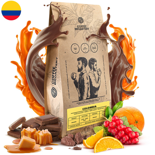 Bro Coffee Roastery - Café em grão inteiro Colombia Medellin Premium 1kg