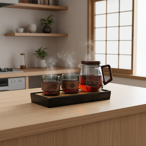 Conjunto de preparação cerimonial de chá