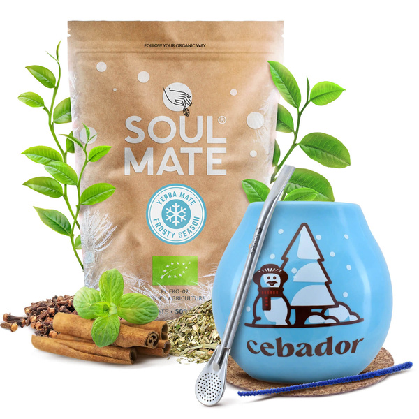 Erva Mate conjunto de inverno de inicial Soul Mate Frosty 500g
