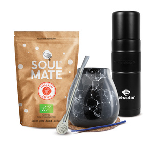 Conjuto de Erva Mate Soul Mate 500g 0,5kg Yerbomos XL + Calabaza + Bombilla