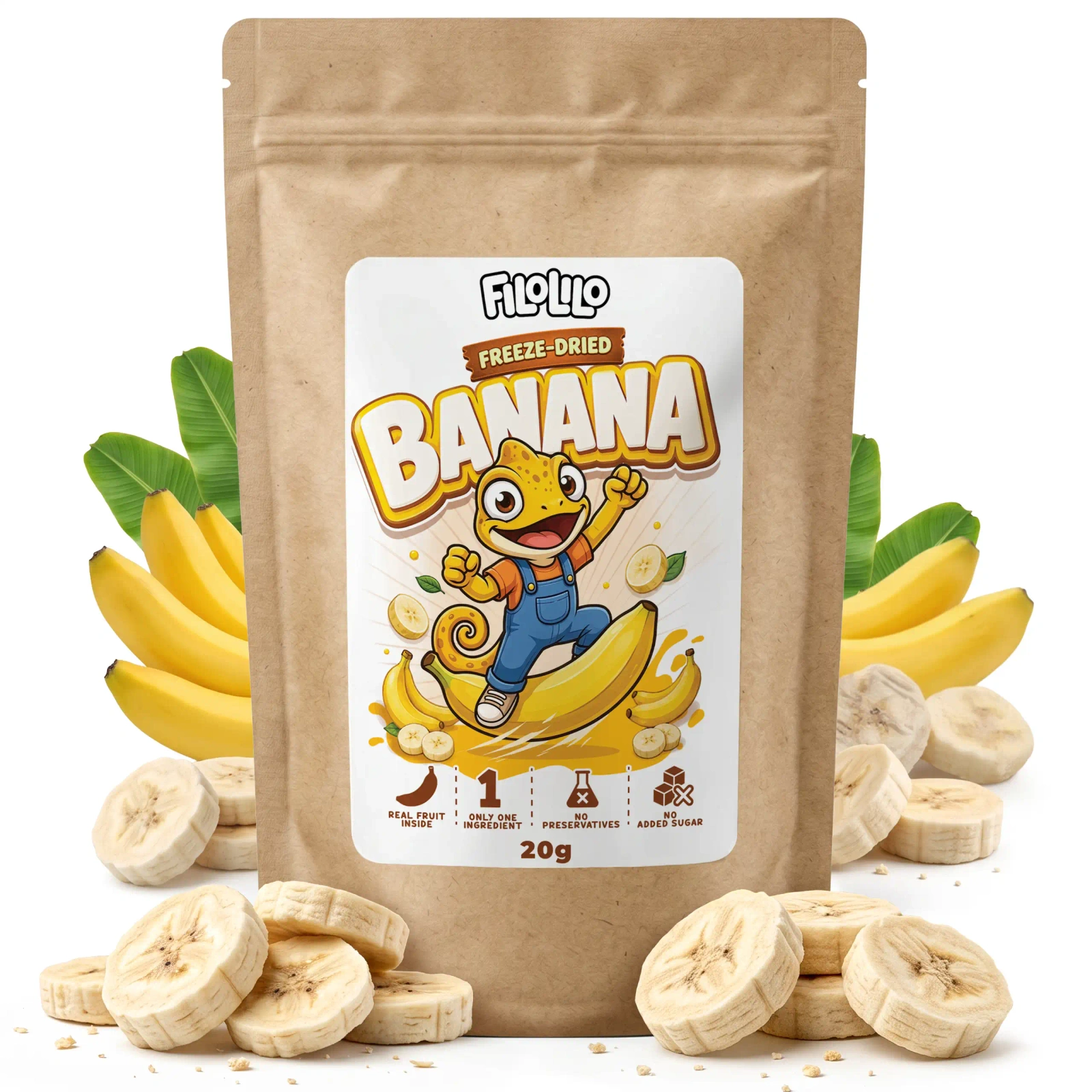 Banana liofilizada FiloLilo