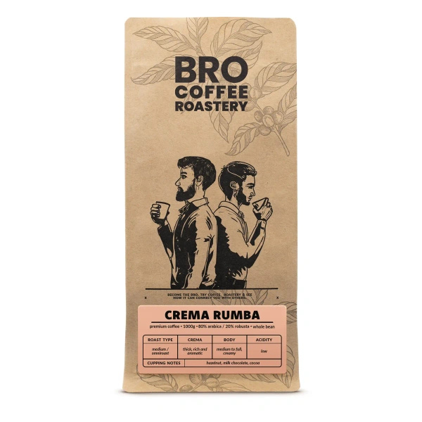 Bro Coffee Roastery – Café em grão inteiro Crema Rumba 1 kg