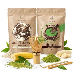 Kit para Matcha Latte colorido: Matcha + White Matcha + acessórios