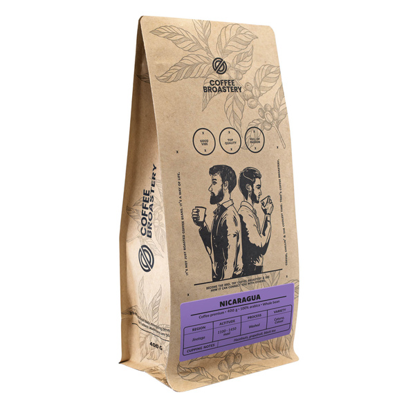 Bro Coffee Roastery - Café em grão inteiro Nicaragua Colibrí Azul Speciality 400g