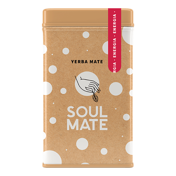 Yerbera – Lata metálica + Soul Mate Orgánica Energia 0,5 kg